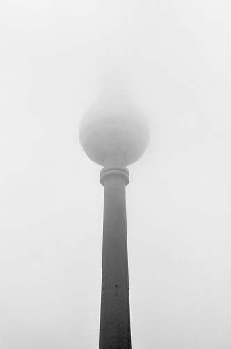 berlin gray metal post wallpaper black-and-white