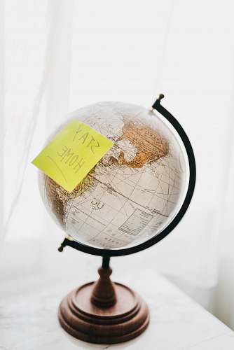 astronomy brown and black desk globe outer space