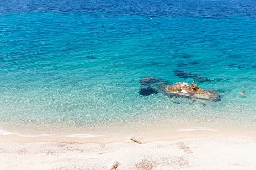 ocean aerial photography of body of water sea