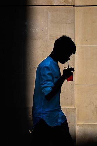 person man wearing blue button-up shirt worker