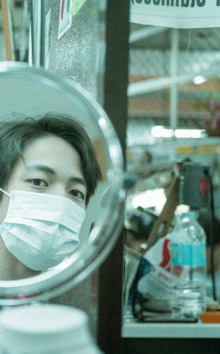 person person using face mask urban