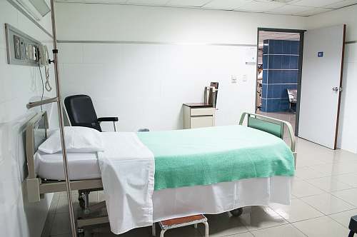 health gray gatch bed in hospital bed