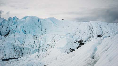 nature landscape photography of mountain covered with snow glacier
