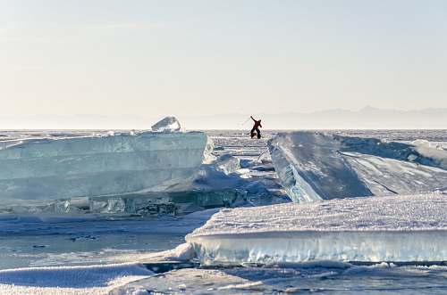 outdoors person skiing during daytime ice
