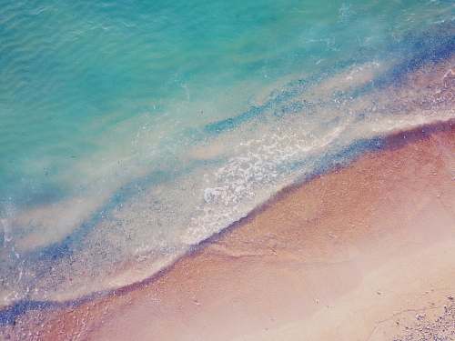 sea aerial view of seashore nature