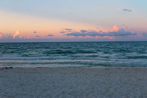 sea seashore with sea during golden hour ocean