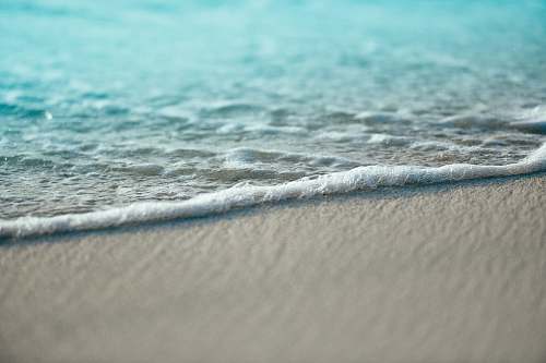 water white sand ocean