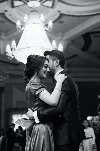 person grayscale photography of dancing couple dance