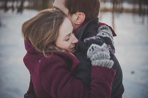 couple man and woman hugging each other hug