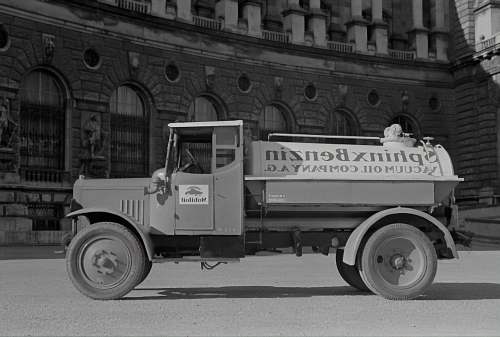 transportation grayscale photo of vintage car truck