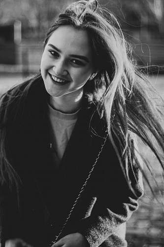human smiling woman wearing jacket face