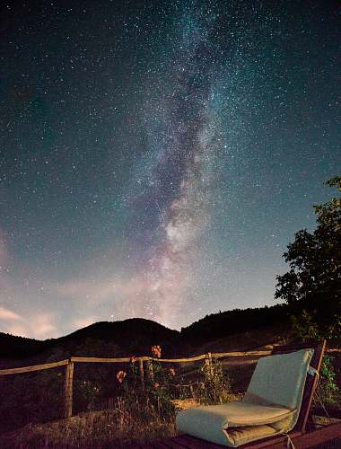 chair time lapse photography of sky furniture