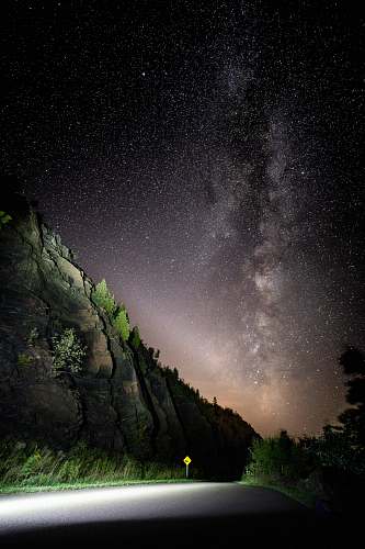 astronomy mountain peak milky way