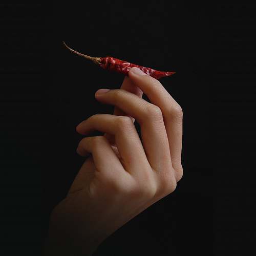 human red pepper finger