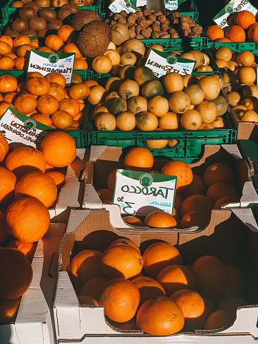 fruit orange fruits on black plastic crate citrus fruit