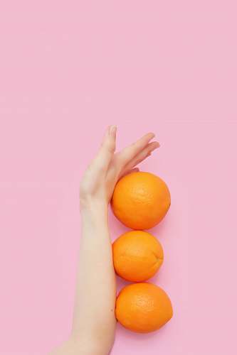 fruit three round orange fruits citrus fruit