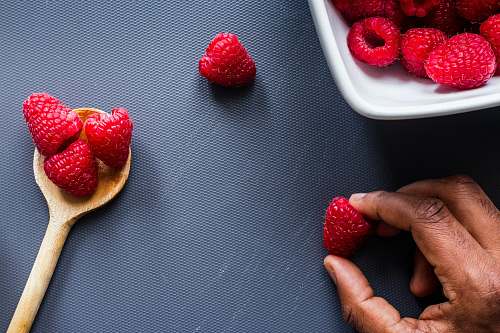 food strawberries on white ceramic plate plant