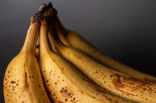 food yellow banana fruit in close up photography banana