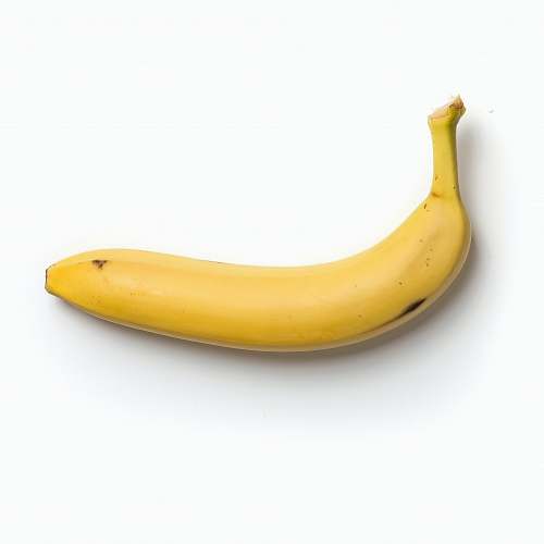 food yellow banana on white background banana