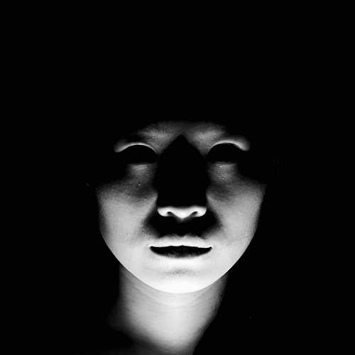 face woman looking at the camera head