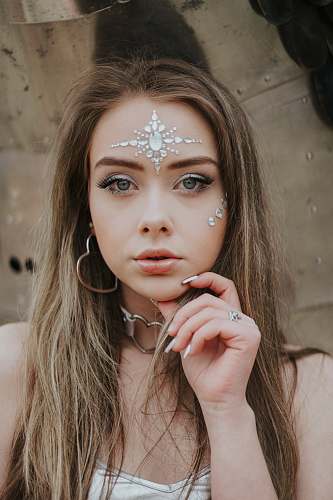 person woman wearing jewelries human