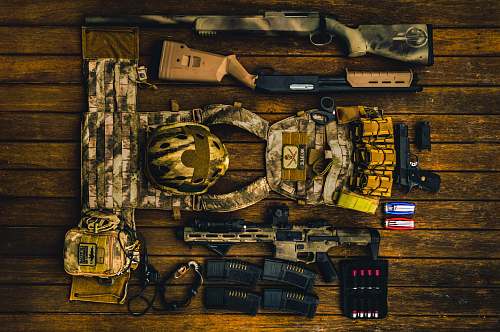 auckland brown and beige army gear set on brown surface new zealand
