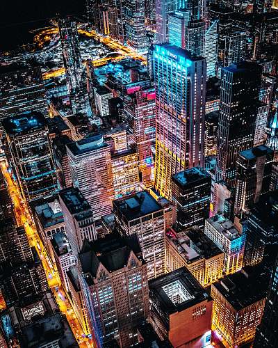 nature aerial photo of concrete buildings outdoors