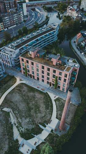 nature aerial photography of brown building outdoors