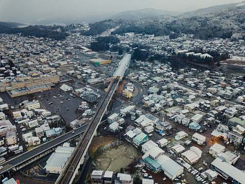 landscape aerial photography of concrete buildings outdoors