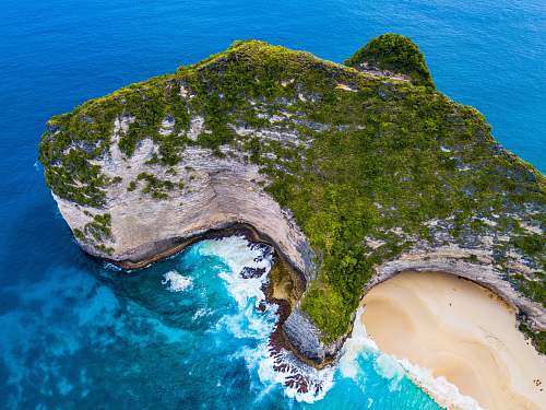 outdoors aerial photography of island during daytime land