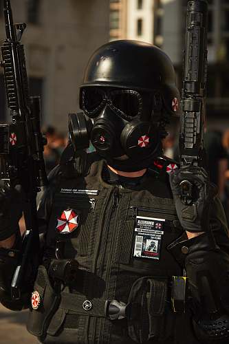 people person raising guns military