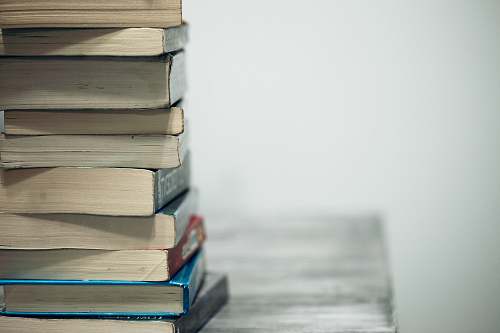book assorted books on wooden table education