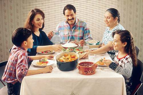human group of person eating indoors family