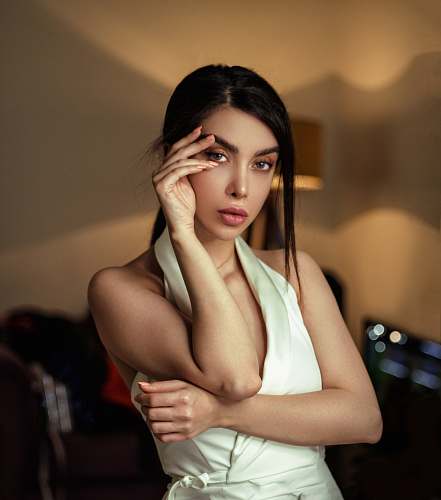 clothing woman taking selfie fashion