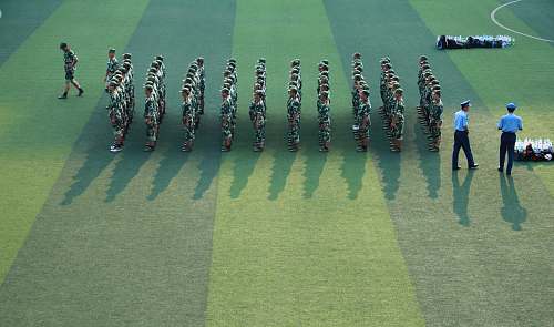 changsha platoon of soldier on field china
