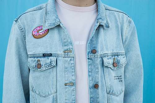 fashion close shot of person denim top denim