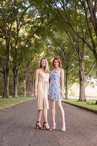 apparel woman wearing yellow dress clothing