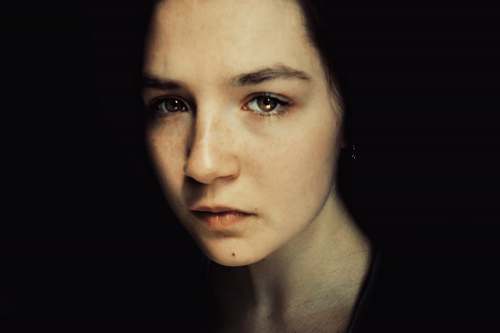 head woman's face skin