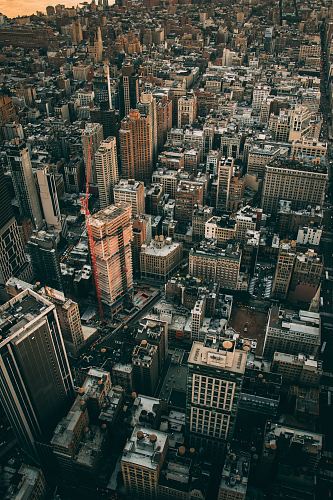 aerial view photography of city