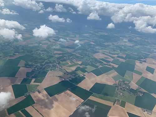 bird's eye view photography of white clouds