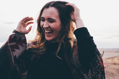 candid photography of woman with broad smile