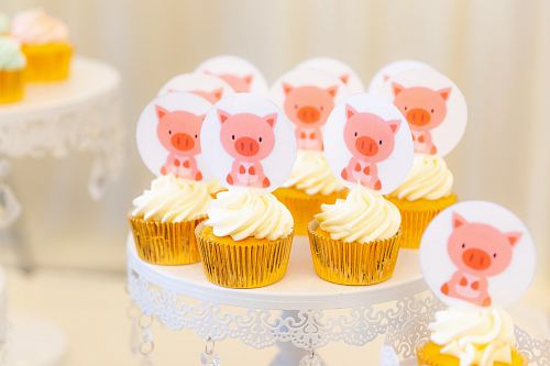cupcakes on rack