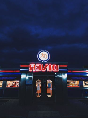 OK Diner LED sign