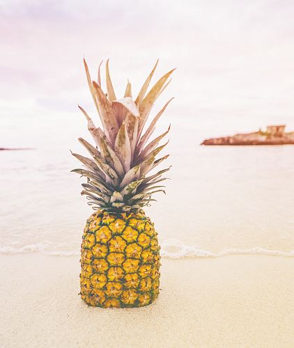 pineapple at the beach