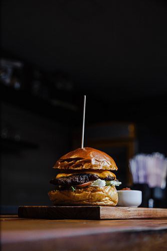 serving of slider burger