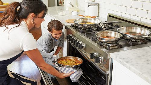 stainless steel 4-burner gas stove