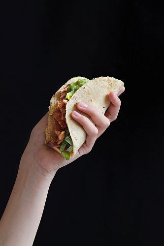 taco with vegetables