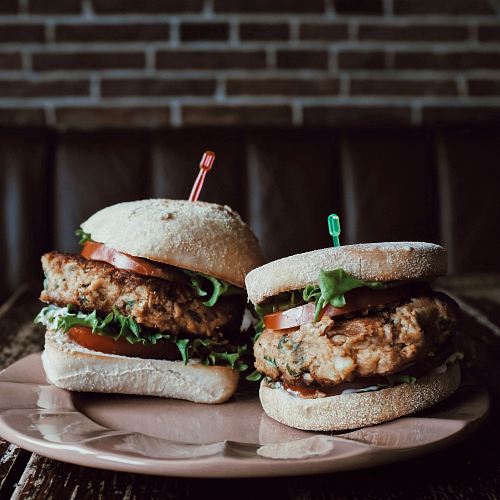 two burgers