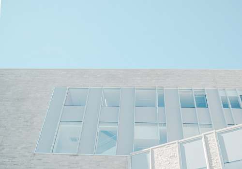 minimal A stairwell in a building seen through its windows window