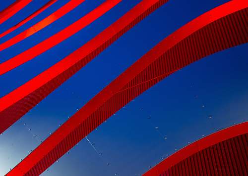 red red and blue digital wallpaper blue